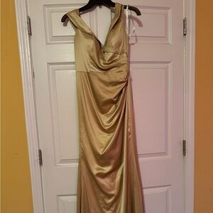 Golden David’s Bridal bridesmaid dress